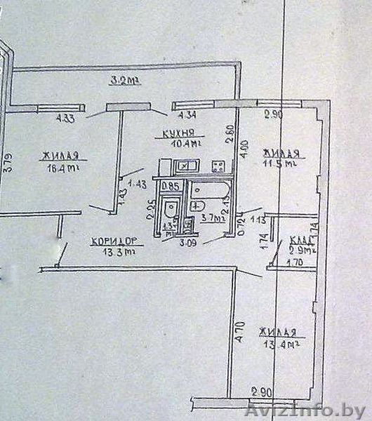 Продается 3-х комнатная квартира в г.Слоним м-н Дружба 4 этаж - Изображение #1, Объявление #399355