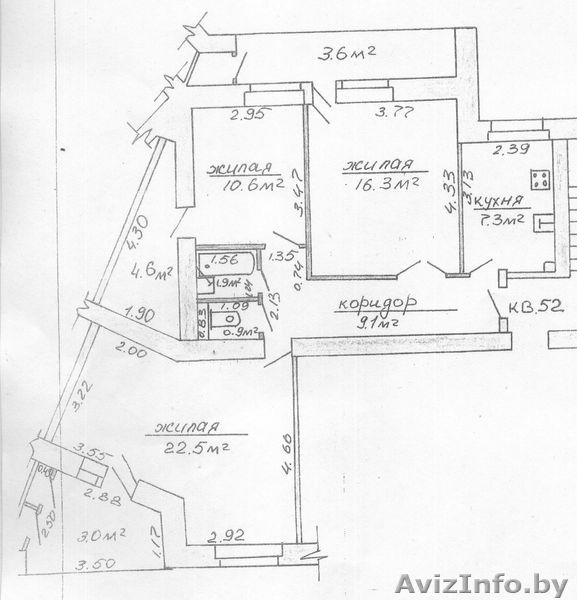 3-х комнатная квартира по ул. Шоссейной,18 - Изображение #1, Объявление #491157