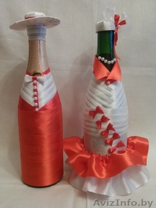 Украшение свадебных бутылок шампанского - Изображение #2, Объявление #1134494